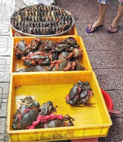 Stand de crabes Ben Thanh Market